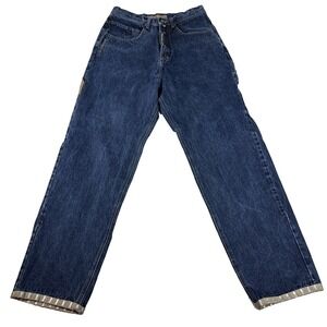 Maurice Malone Vintage Men's Carpenter Baggy High Rise Medium‎ Wash Jeans 34x32